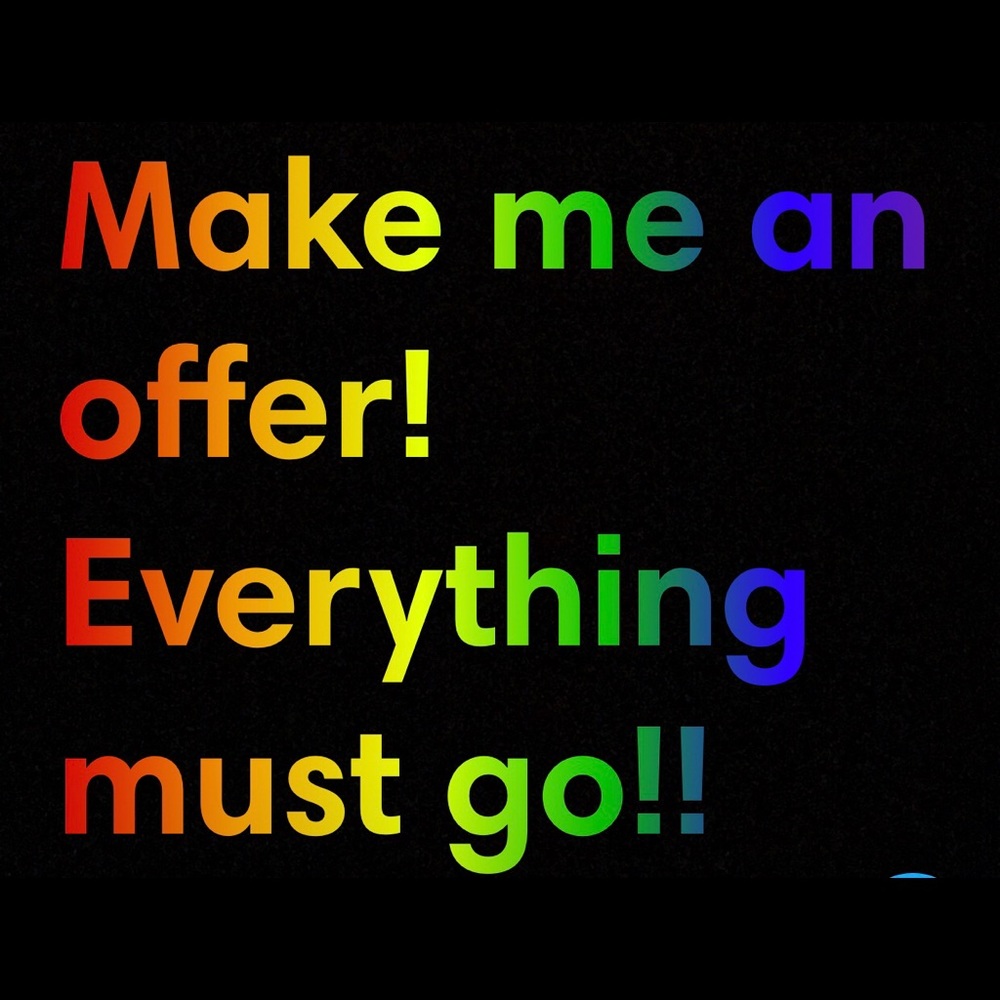 Everything must go!! Bundles will get a discount !